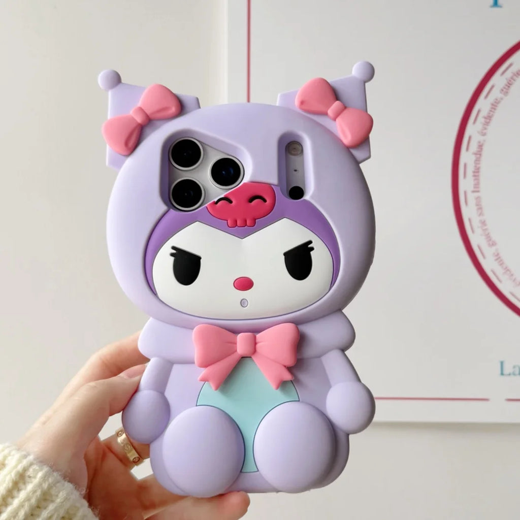 Cute Sanrio Ears Kuromi  Case For iPhone