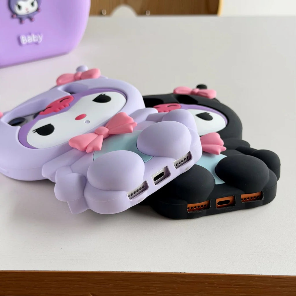 Cute Sanrio Ears Kuromi  Case For iPhone