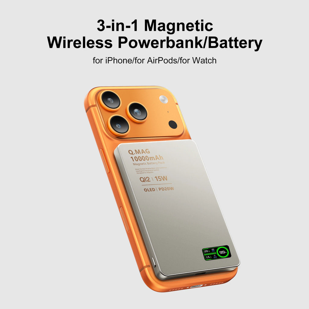 Magnetic Powerbank Wireless Fast Charing for iPhone 12-17 Pro