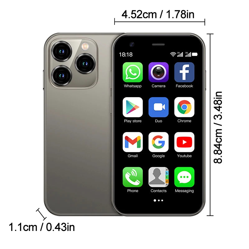 Mini Smartphone 2GB RAM 16G Dual SIM