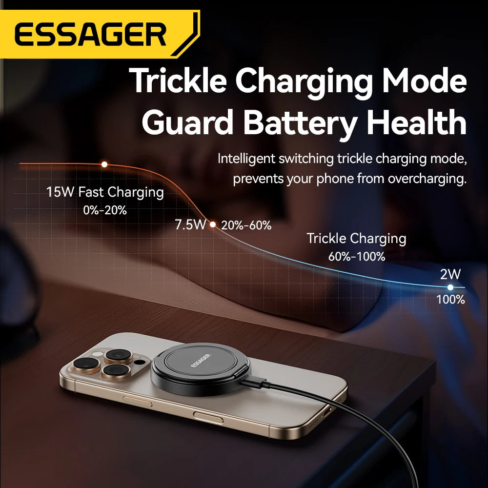Essager Magnetic Wireless Charger  Fast Charging For iphone