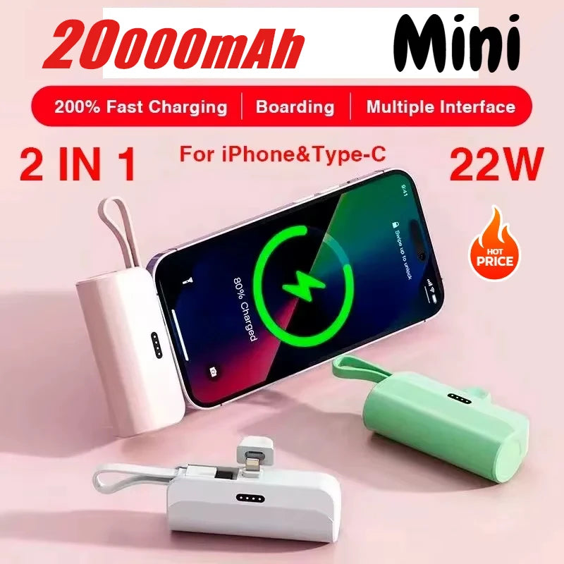 Mini power bank  portable mobile phone