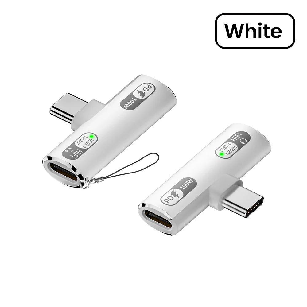 Type C 2 in 1 Headphone Adapter 100W  for iphone 15 16