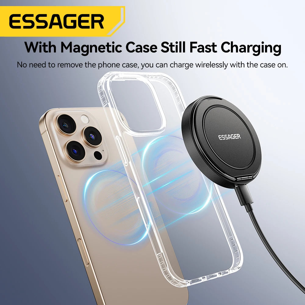 Essager Magnetic Wireless Charger  Fast Charging For iphone