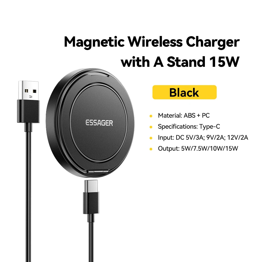 Essager Magnetic Wireless Charger  Fast Charging For iphone