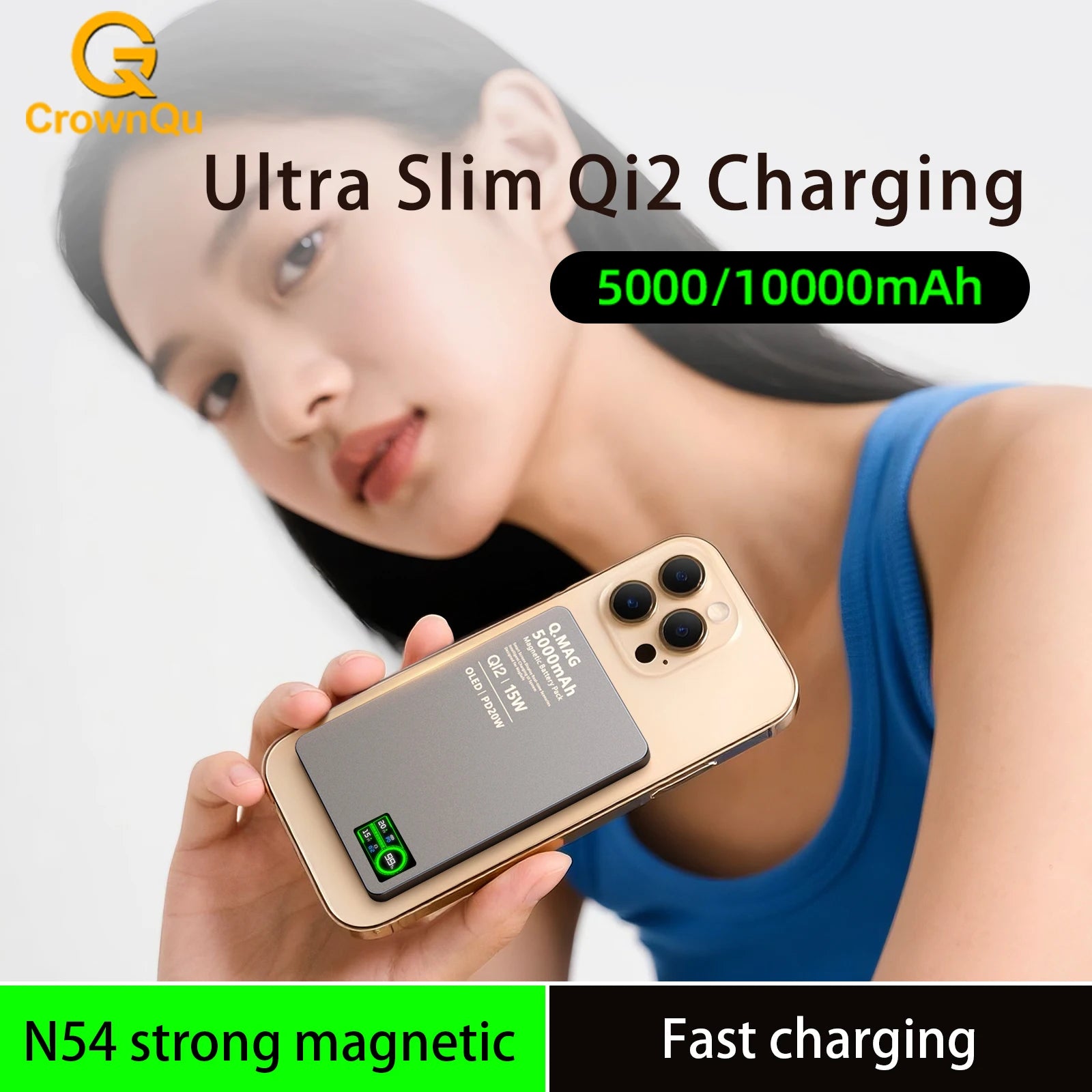 Magnetic Powerbank Wireless Fast Charing for iPhone 12-17 Pro