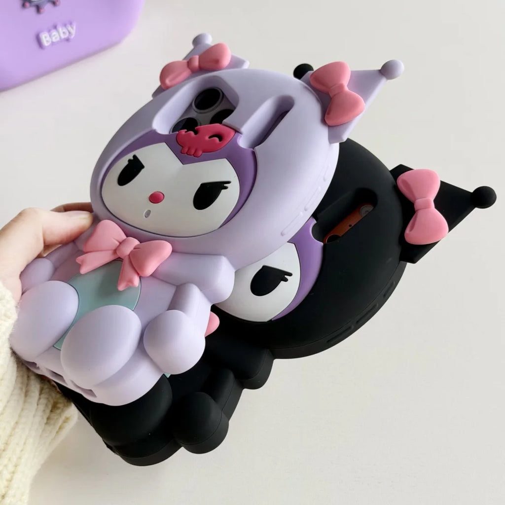 Cute Sanrio Ears Kuromi  Case For iPhone